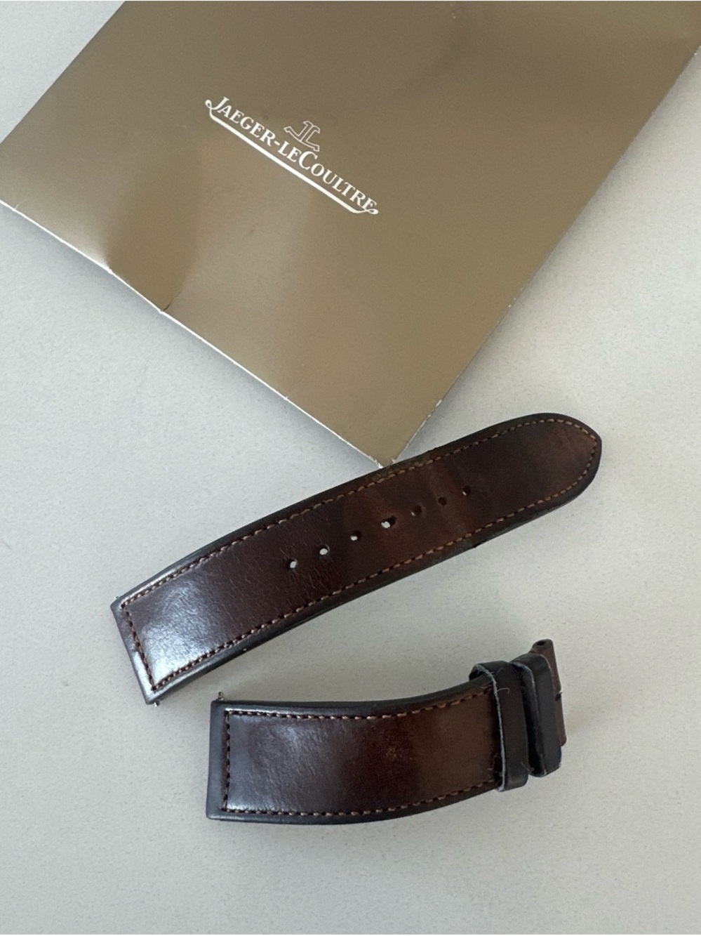 Dark Brown Leather Watch Strap - Premium Replacement